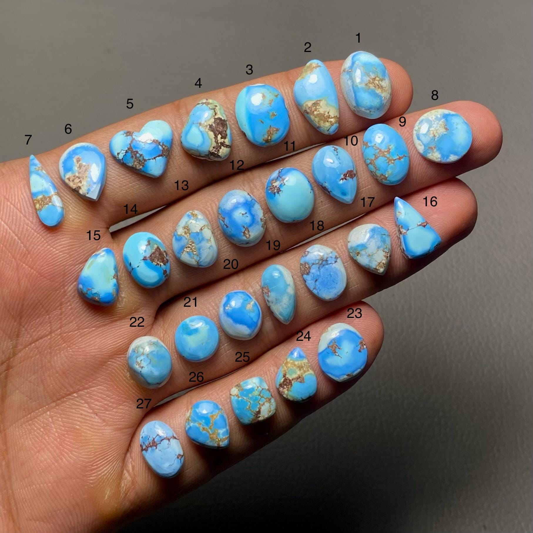 Golden Turquoise Rare Golden Hill Turquoise A One Quality 100% Natural Golden Hill ...