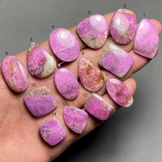 コバルトカルサイト A 100%天然コバルトカボションルースストーン