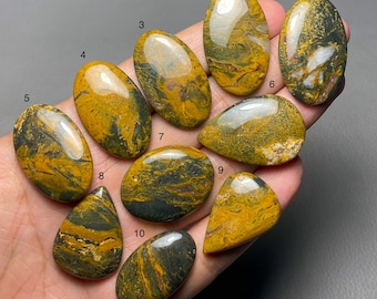 Yellow Jasper A One Quality 100% Natural Gemstone Cabochon Loose