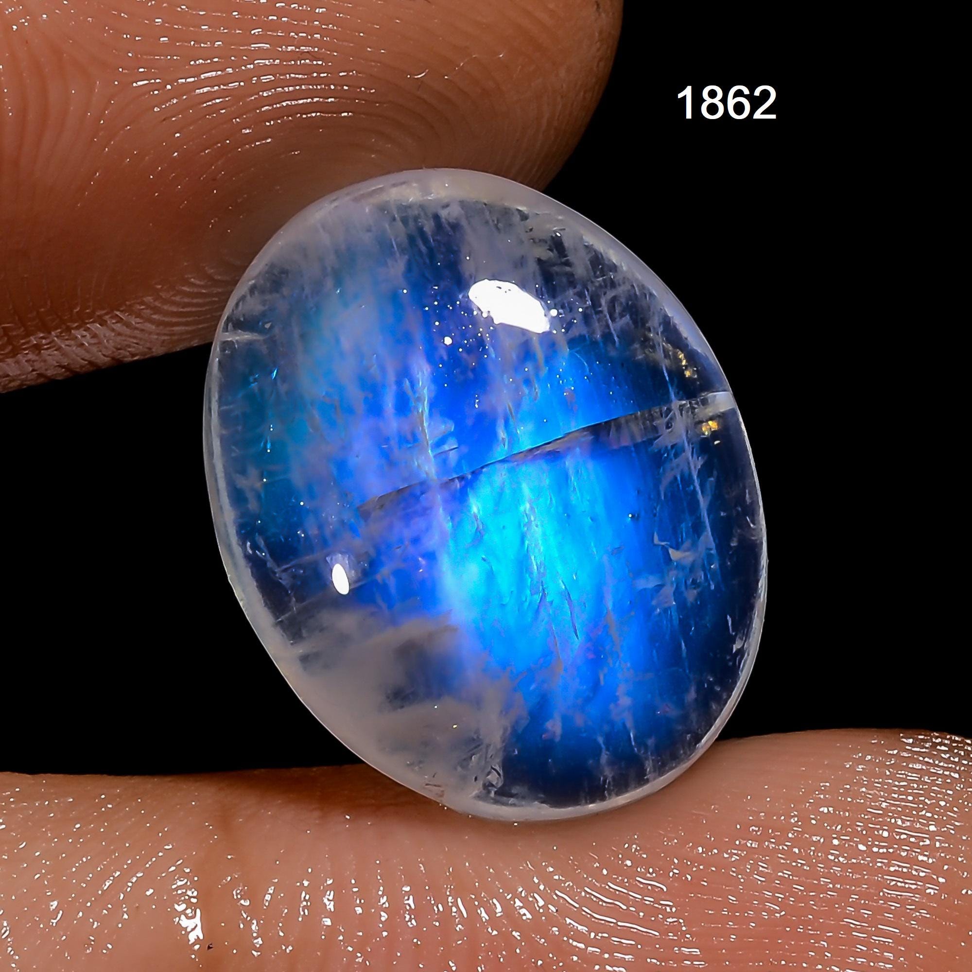 Rainbow Moonstone A One Quality 100% Natural Moonstone Cabochon