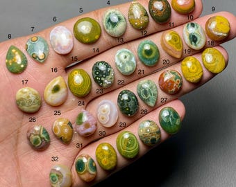 オーシャンジャスパー オールドストック カンベイビーアゲート オービ