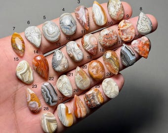 Crazy Lace Agate A One Quality 100% Natural Crazy Lace Agate Cabochon Loose Gemstone For Making Jewelry Code SF-2202