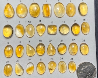 Citrine A One Quality 100% Natural Citrine Cabochon Loose Gemstone For Making Jewelry SF-468
