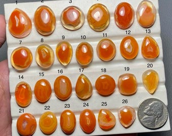 Lake Superior Agate A One Quality 100% Natural Lake Superior Agate Cabochon Loose Gemstone For Making Jewelry Code SF-146