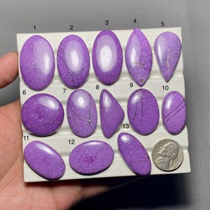 Purple Stichtite Cabochon , Unique Gemstone, Purple Stichtite For Jewelry Making