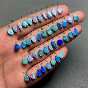 Australisk Opal Doublet Högkvalitativ Australisk Opal Cabochon Lös Ädelsten För Smyckestillverkning SF-2064