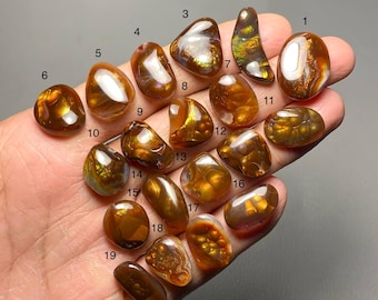 Mexican Fire Agate A One Quality 100% Natural Loose Gemstone For Making Jewelry