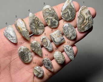 Selected Crazy Lace Agate A One Quality 100% Natural Cabochon Loose Gemstone For Making Jewelry 30x19 To 14x11 mm Code SF-2200