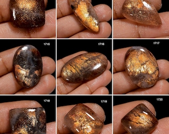Sunstone A One Quality 100% Natural Sunstone Cabochon Loose Gemstone For Making Jewelry