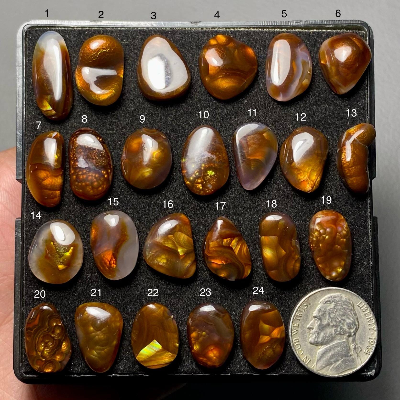 Mexican Fire Agate A One Quality 100% Natural Mexican Fire Agate