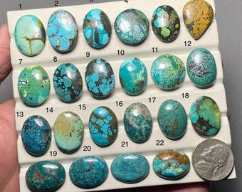 Tibetaans turkoois Een kwaliteit 100% natuurlijke Tibetaans turkoois cabochon losse edelsteen voor het maken van sieraden sf-66