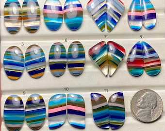 Surfite Pair A Jednorodna Jakość Kaboszon Luźny Kamień Szlachetny Do Tworzenia Kolczyków Kod SF-669