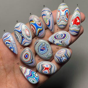 Multi colour Fordite Top Grade Quality Unique Fordite Cabochon Loose Gemstone For Making Jewelry Code SF-1396
