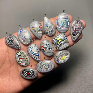 Multi colour Fordite A One Quality Unique Fordite Cabochon Loose Gemstone For Making Jewelry Code SF-286