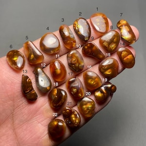 Mexican Fire Agate A One Quality 100% Natural Mexican Fire Agate Loose Gemstone For Making Jewelry Code SF-190
