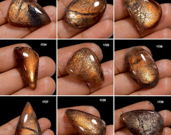 Sunstone A One Quality 100% Natural Sunstone Cabochon Loose Gemstone For Making Jewelry