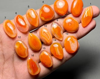 Lake Superior Agate A One Quality 100% Natural Lake Superior Agate Cabochon Loose Gemstone For Making Jewelry Code SF-2073