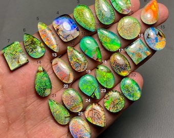 Opale monarca e doppietto di cristallo, pietra preziosa sciolta cabochon di qualità SF-758