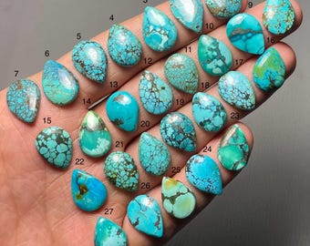 Tibetaans turkoois Een kwaliteit 100% natuurlijke Tibetaans turkoois cabochon losse edelsteen voor het maken van sieraden SF-922
