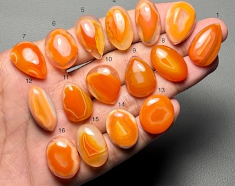 Lake Superior Agate A One Quality 100% Natural Lake Superior Agate Cabochon Loose Gemstone For Making Jewelry Code SF-2072