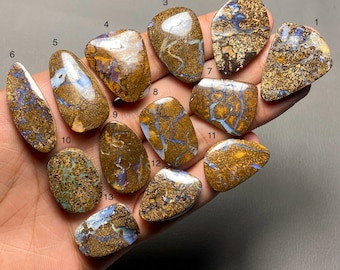Australian Boulder Opal A One Quality 100% Natural Boulder Opal Cabochon Loose Gemstone For Making Jewelry SF-1898