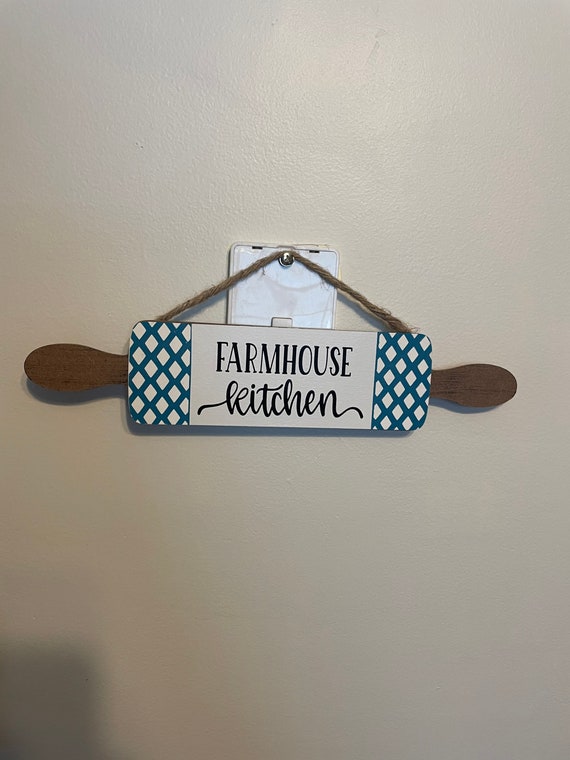 Rolling pin Kitchen decor sign Etsy