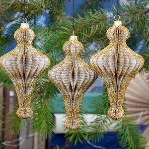 3D paper Christmas hanging ornaments, book lovers gifts