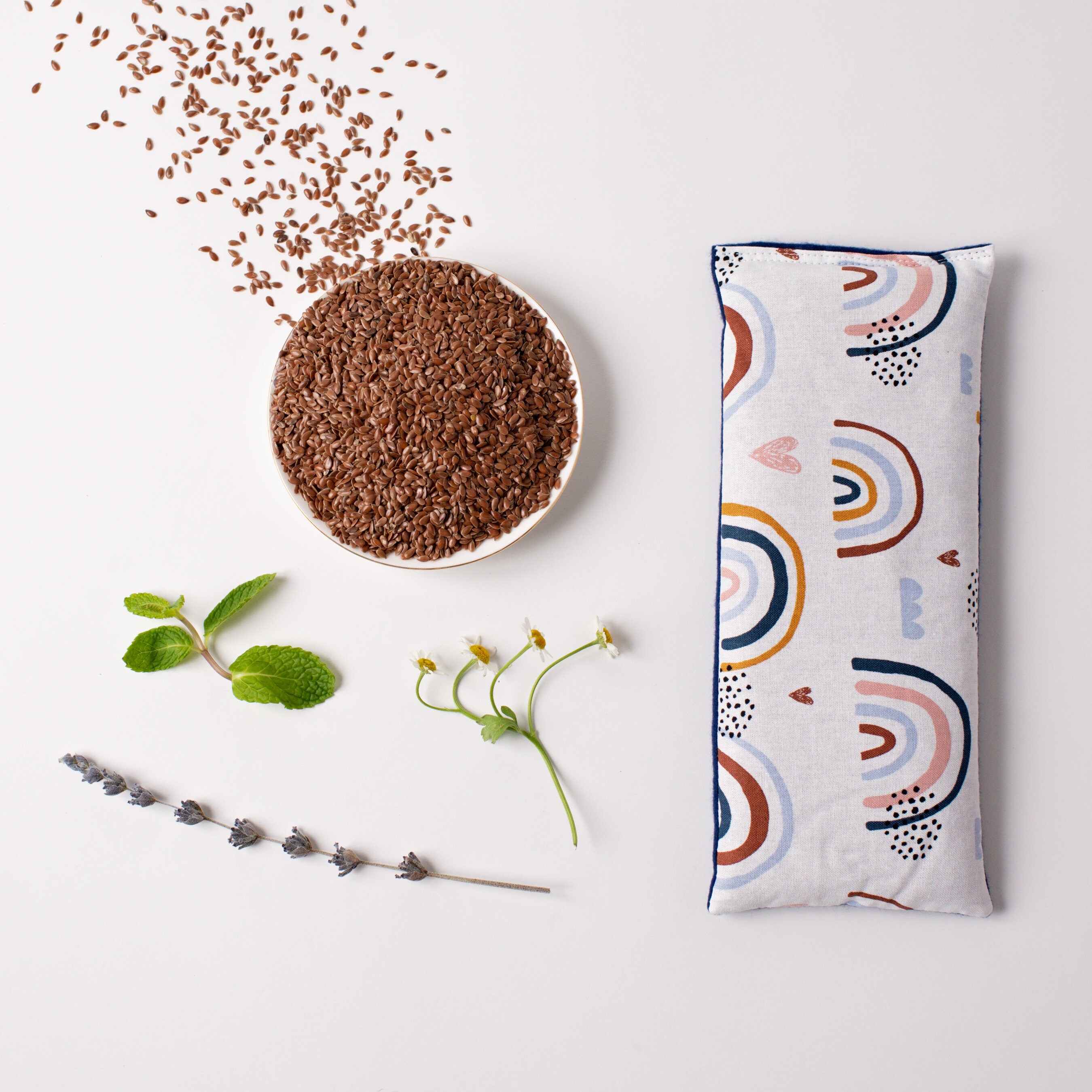 Reusable Heating Pad Flax Seed Heat Pack Lavender Etsy