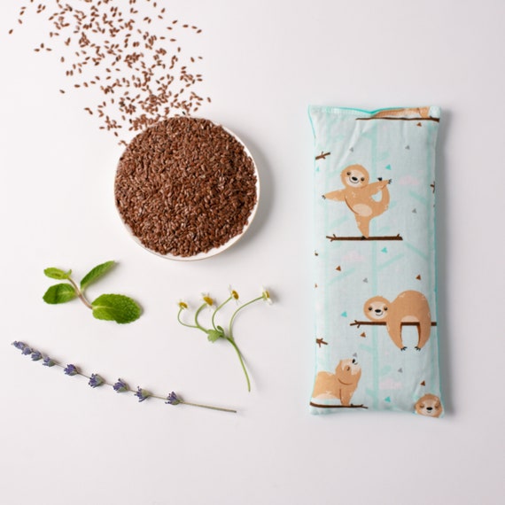 Gift for a Yoga Instructor, Flax Seed and Herbal Warming Bag