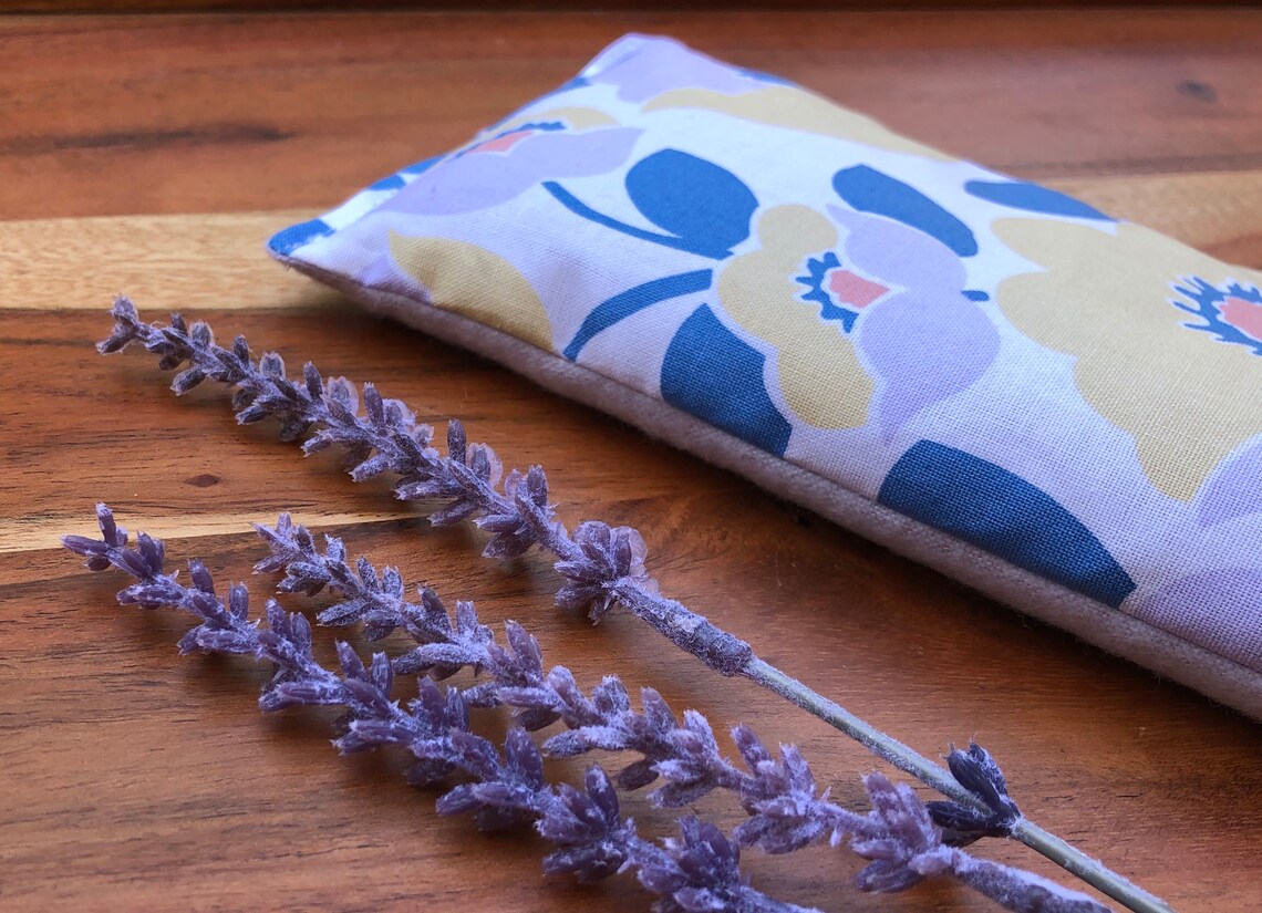 Large Heating Pad Flax Seed Heat Pack Lavender Relaxation Etsy