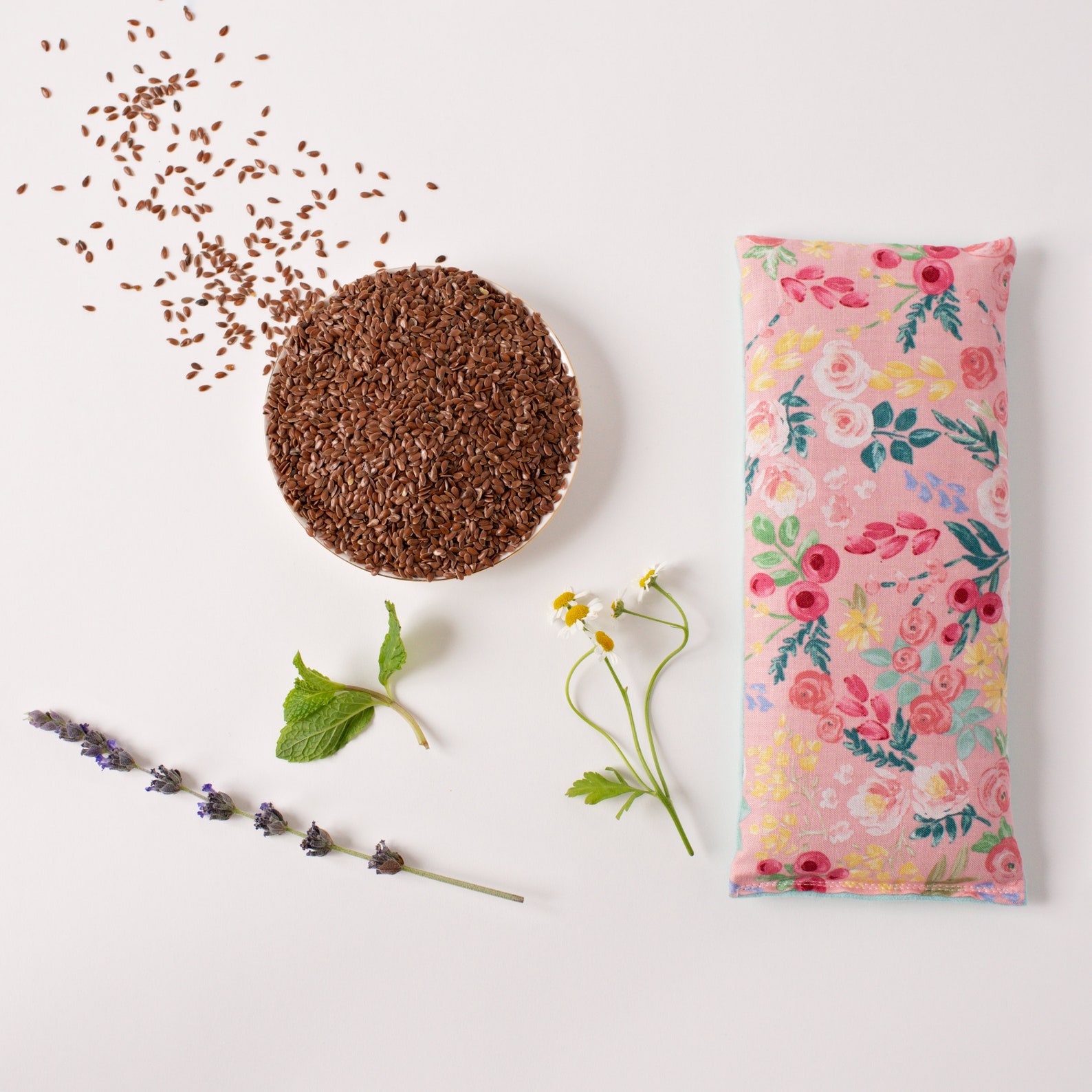 Microwave Heating Pad Flax Seed Heat Pack Lavender Etsy