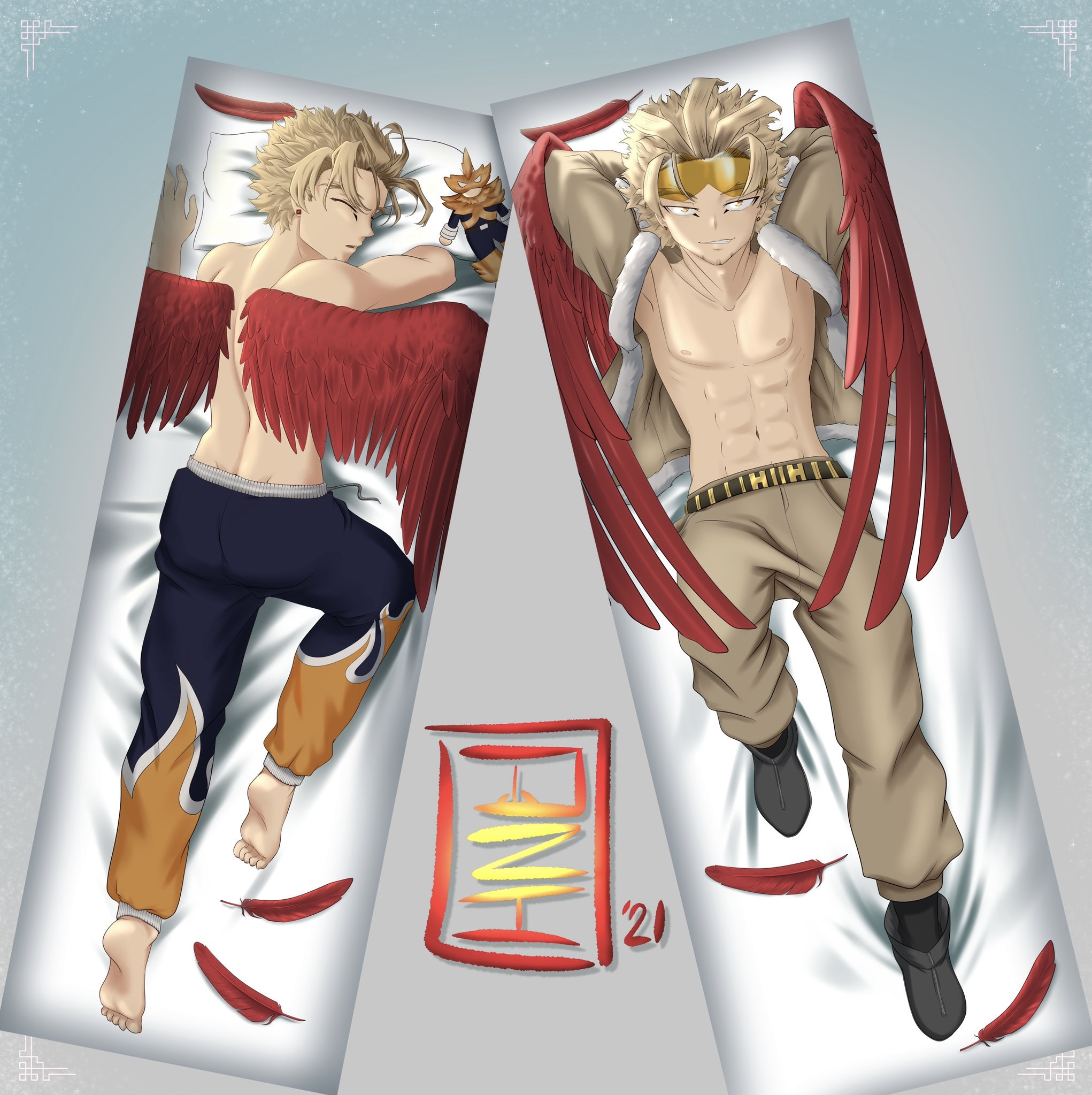 Hawks body pillow case Etsy