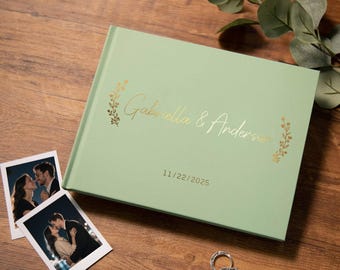 Libro degli ospiti personalizzato per matrimonio, album degli ospiti per matrimonio, regalo ricordo di matrimonio per lei e per lui