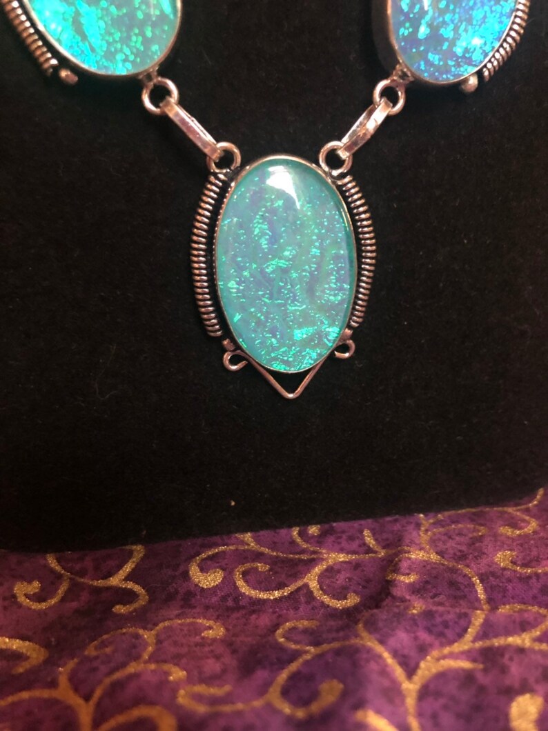 Triplet opal necklace