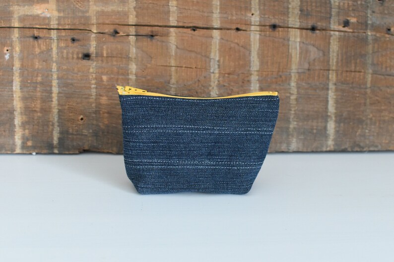Denim Pouch // Diaper Bag Organization // Upcycled Pouch // Etsy