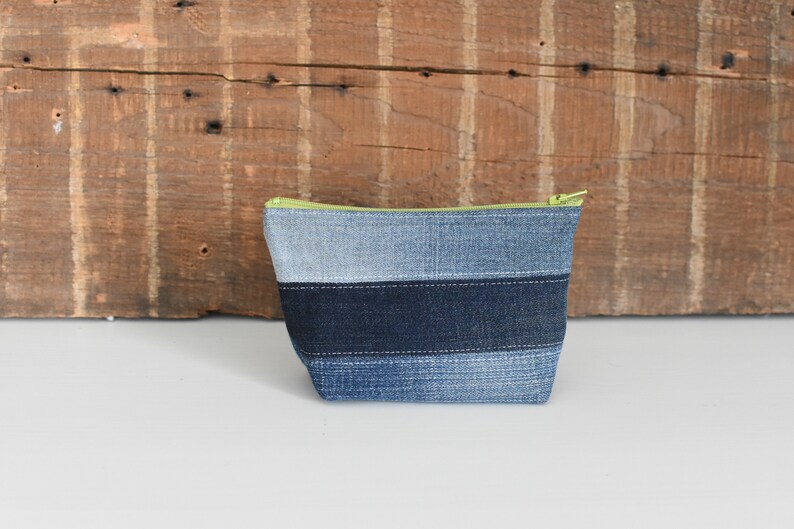 Denim Pouch // Diaper Bag Organization // Upcycled Pouch // Etsy