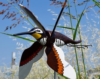 WHIRLIGIG SNIPE - wooden bird