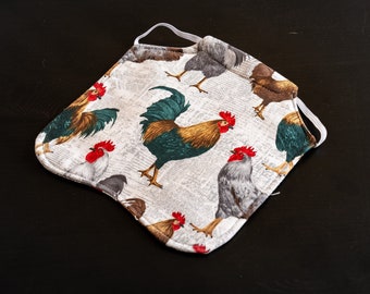 Handmade Padded Chicken Saddle Pattern - Hen Saddle Pattern - Farmer's Market Saddle Pattern
