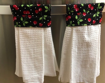 doubled sided towels kitchen towel hangs on oven doors  , dishwasher handle or towel bars, Decorative towel,