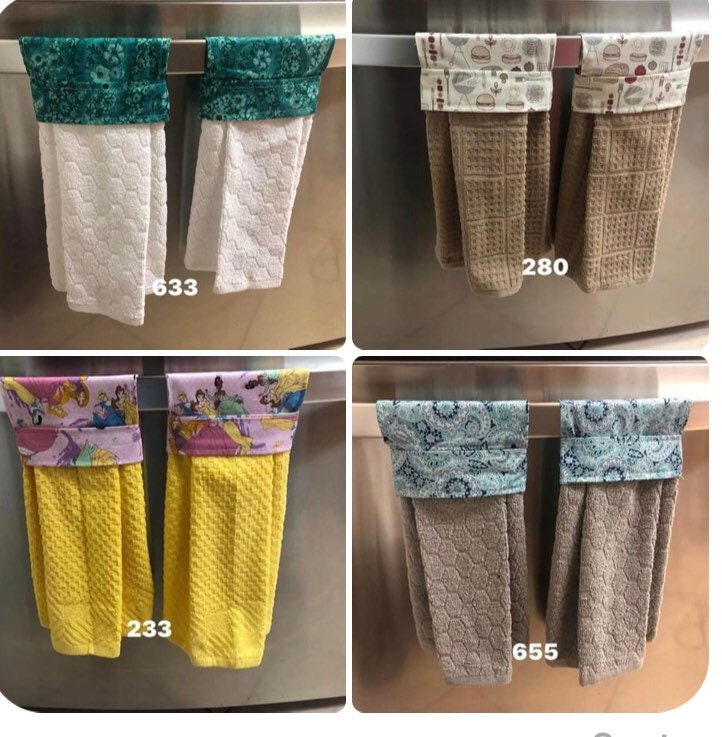 Prosfalt 5 Piece Bow Hand Towels W/ Hanging Loop