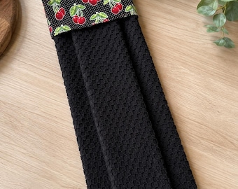 One Handmade  Hanging dish towel,  Hanging customs  towel, Hanging oven towel