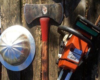 COLLINS DOUBLE BIT Mann Design (Teilaufkleber)