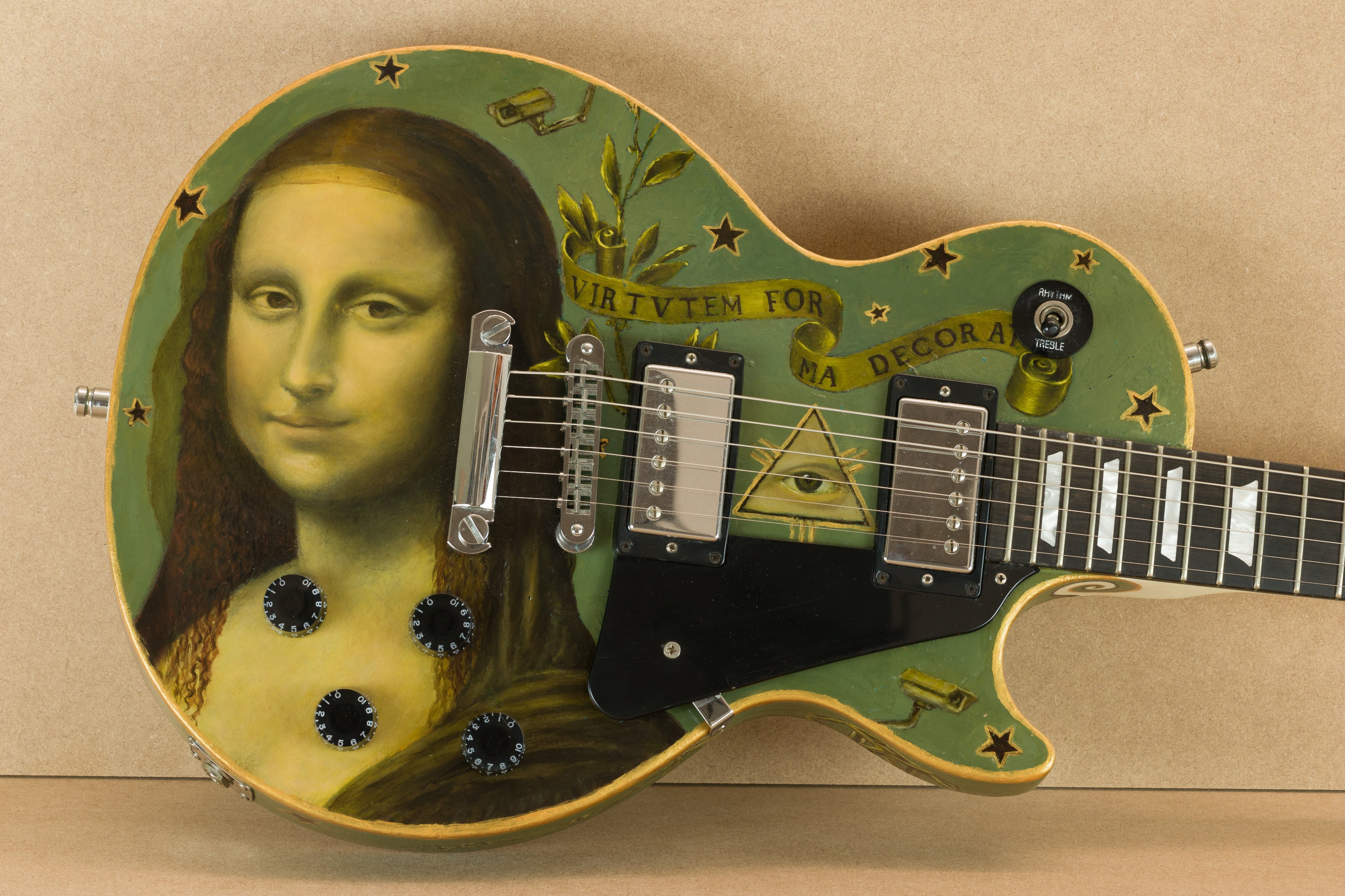mk-anisko-mona-lisa-on-gibson-les-paul-studio-13-x-etsy-uk