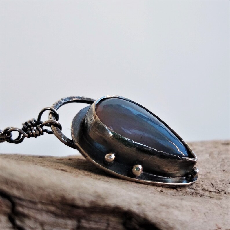 Sky Opal Teardrop Opal beautifully set on Silver