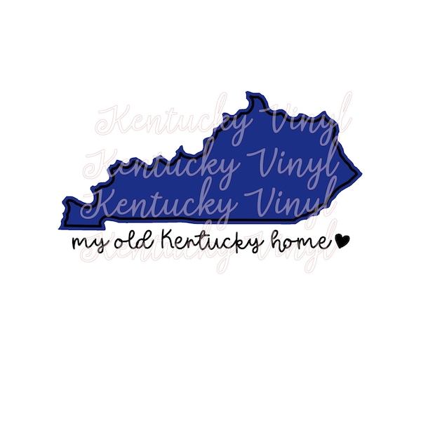 My Old Kentucky Home PNG for Sublimation