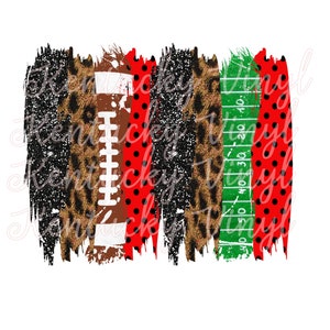 Red and Black Football Brush Stroke PNG