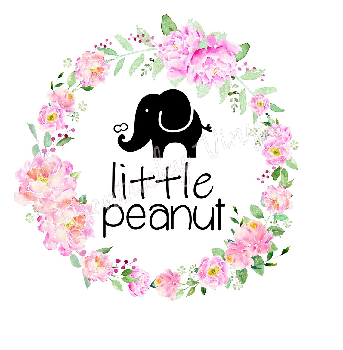 Little Peanut Elephant PNG for Sublimation Etsy
