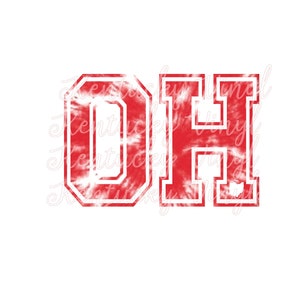 Ohio Tie Dye PNG for Sublimation