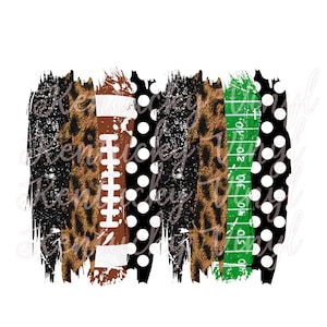 Black and White Football Brush Stroke PNG