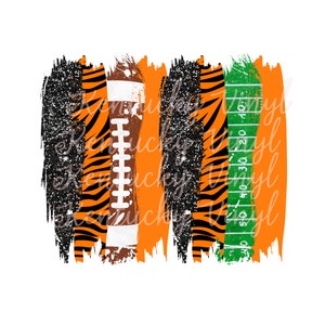 Orange and Black Tiger Football PNG